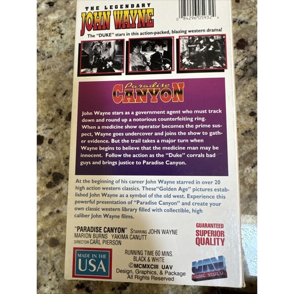 Vintage John Wayve VHS tapes Lot Of 5 Collector - Picture 3 of 11